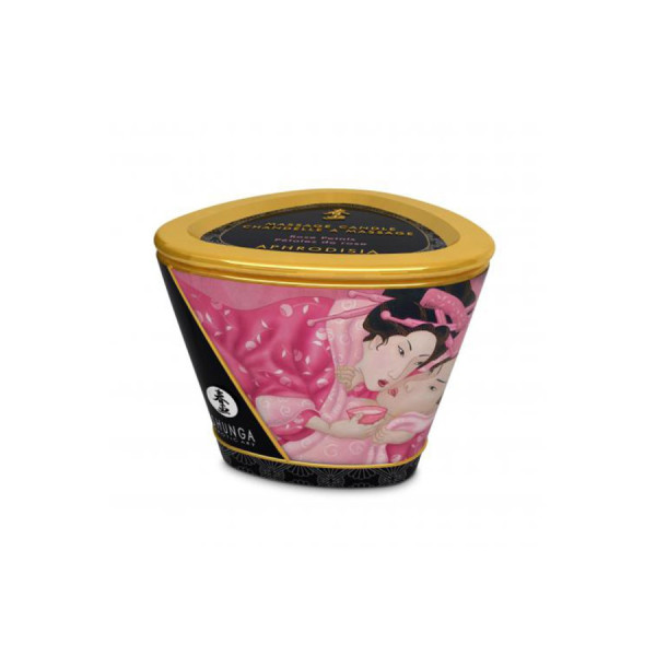Bougie de massage à la rose 170ml 